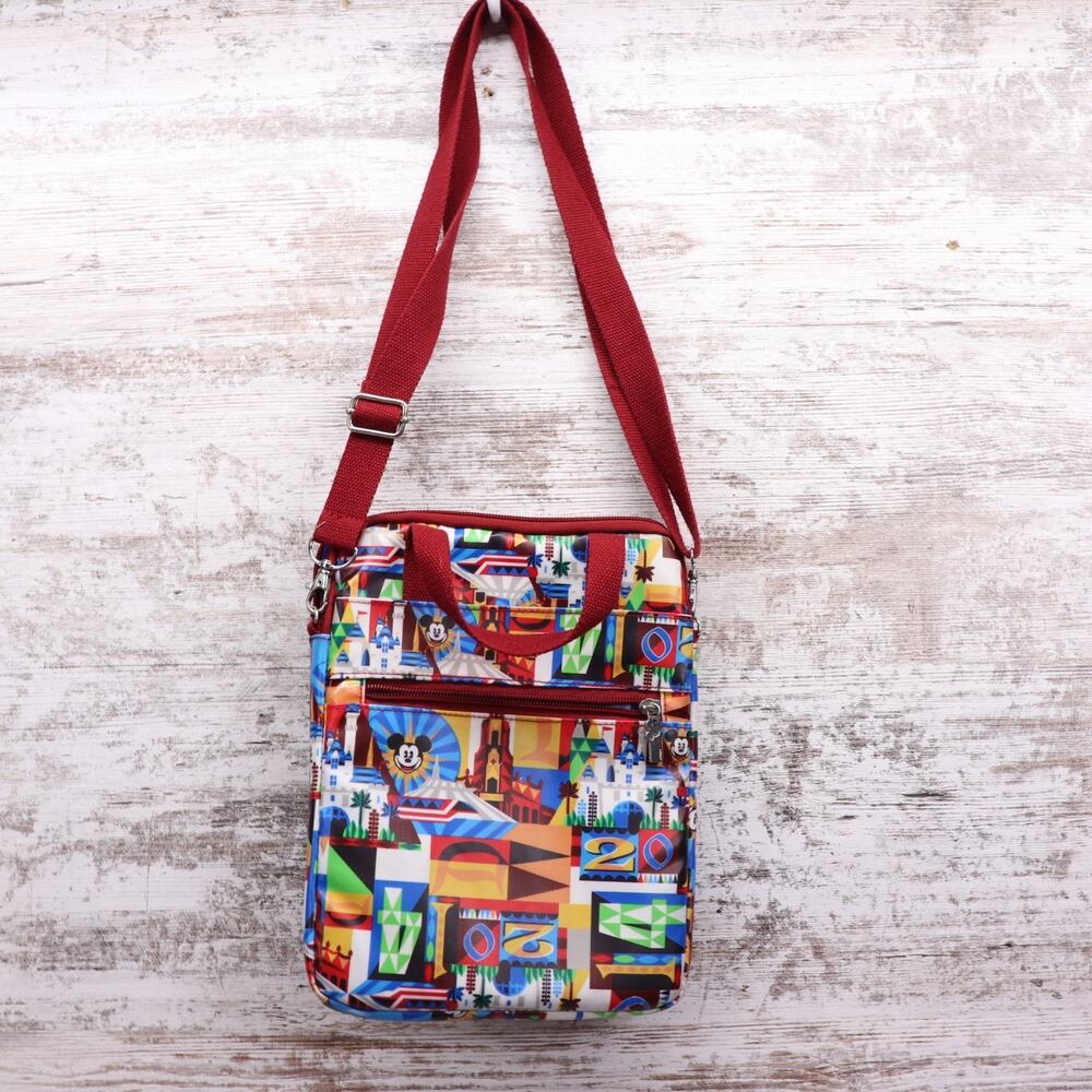 Disneyland Padded Tablet Case 10 x 8 Inch Crossbody Bag Mickey Mouse With Strap
